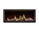 Napoleon Tall Linear Vector with Luminous Logs 62-inch Direct Vent Natural Gas Fireplace