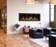 Napoleon Tall Linear Vector with Luminous Logs 74-inch Direct Vent Natural Gas Fireplace