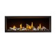 Napoleon Tall Linear Vector with Luminous Logs 74-inch Direct Vent Natural Gas Fireplace