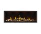 Napoleon Tall Linear Vector with Luminous Logs 74-inch Direct Vent Natural Gas Fireplace