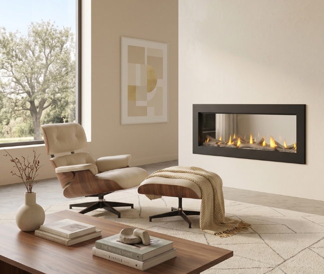 Napoleon Vector 50-inch See-Thru Direct Vent Natural Gas Fireplace