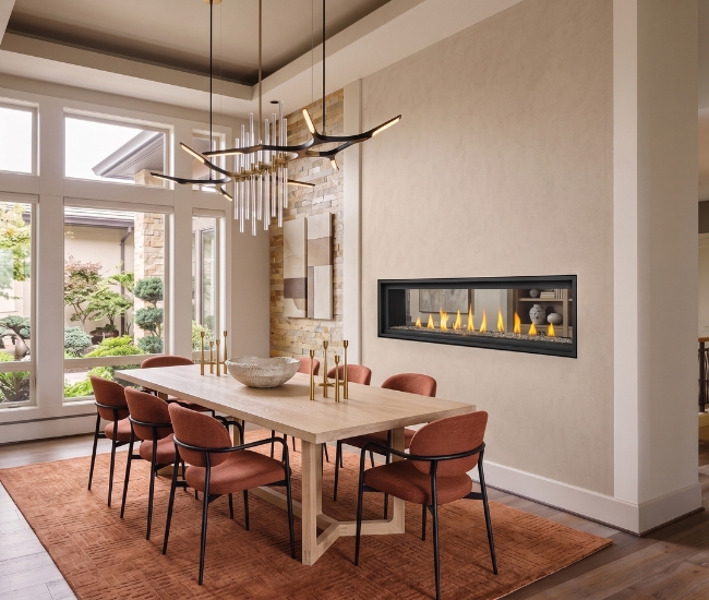 Napoleon Vector 74-inch See-Thru Direct Vent Natural Gas Fireplace