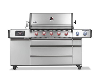 Napoleon Prestige Pro 665 Elite Portable Gas Grill with Smart Technology and Electric Smoker Box | 5-Burner