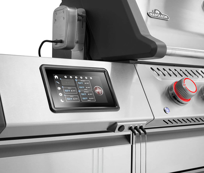 Napoleon Prestige Pro 665 Elite Portable Gas Grill with Smart Technology and Electric Smoker Box | 5-Burner