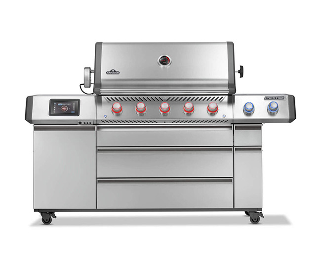 Napoleon Prestige Pro 665 Elite Portable Gas Grill with Smart Technology and Electric Smoker Box | 5-Burner
