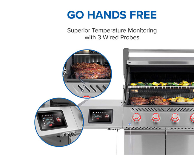 Napoleon Prestige Pro 500 Stainless Steel Gas Grill with Smart Technology | 4-Burner