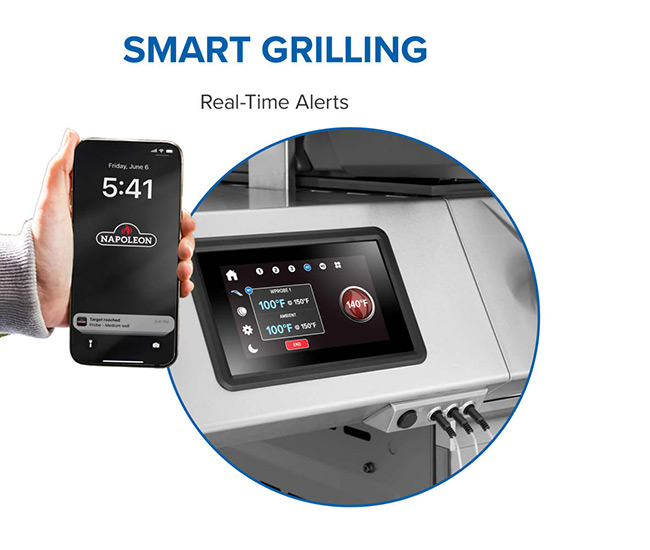 Napoleon Prestige Pro 500 Stainless Steel Gas Grill with Smart Technology | 4-Burner