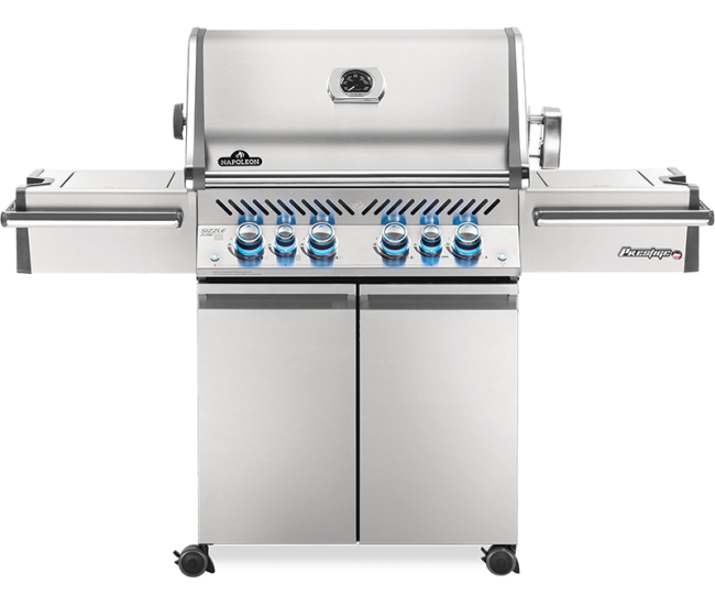 Napoleon Prestige Pro 500 Stainless Steel Gas Grill with Infrared Side and Rear Burners | 4-Burner