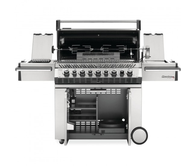 Napoleon Prestige Pro 665 Stainless Steel Gas Grill with Infrared Side and Rear Burners | 5-Burner