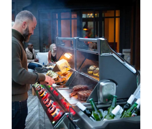 Napoleon Prestige Pro 825 Stainless Steel Gas Grill with Power Side Burner,  Infrared Rear and Bottom Burners | 6-Burner