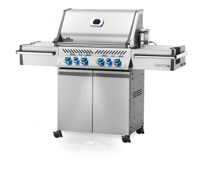 Napoleon Prestige Pro 500 Stainless Steel Gas Grill with Infrared Side and Rear Burners | 4-Burner