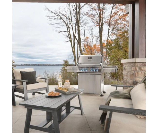 Napoleon Prestige Pro 500 Stainless Steel Gas Grill with Infrared Side and Rear Burners | 4-Burner