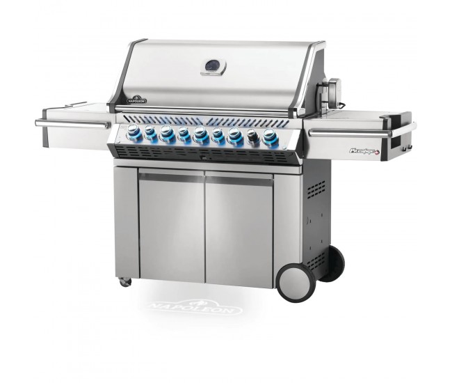Napoleon Prestige Pro 665 Stainless Steel Gas Grill with Infrared Side and Rear Burners | 5-Burner