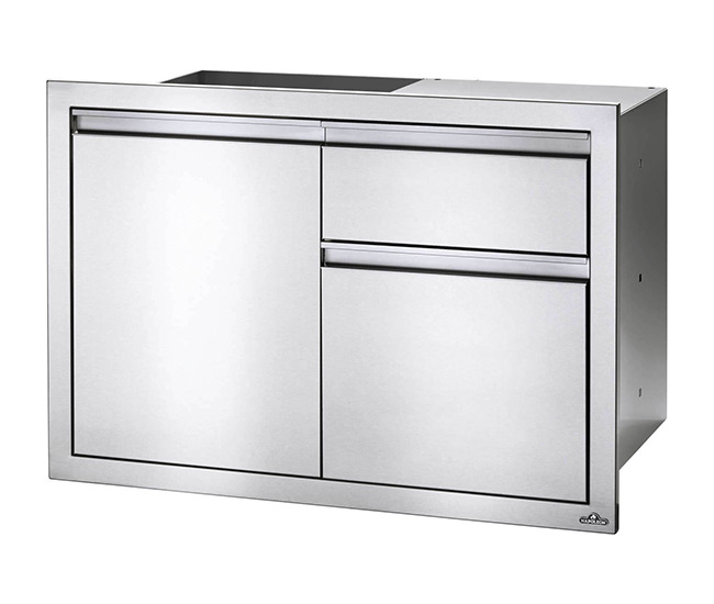 Napoleon 36-inch x 24-inch Single Door and Waste Bin Drawer