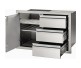 Napoleon 36-inch x 24-inch Single Door and Triple Drawer Combo