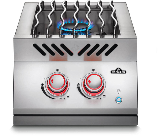 Napoleon Built-In 700 Series Inline Dual Range Top Burner with Stainless Steel Cover