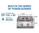 Napoleon Built-In 700 Series Power Burner with Stainless Steel Cover