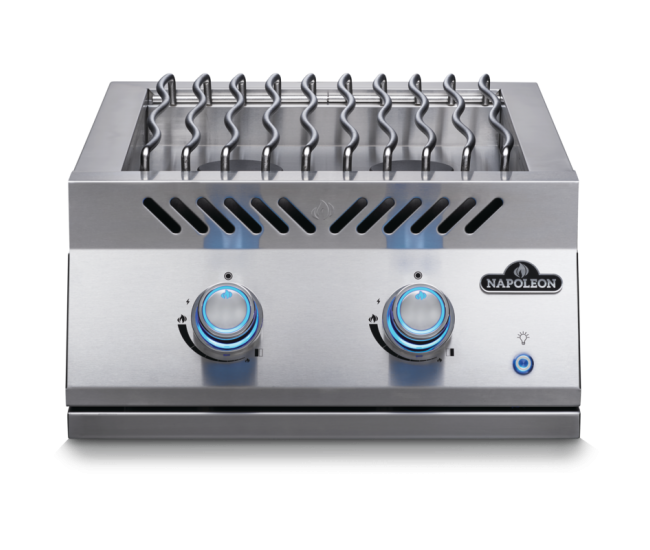 Napoleon Built-In 700 Series Dual Range Top Burner with Stainless Steel Cover