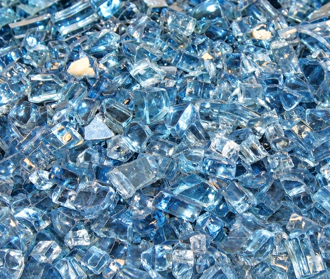 Empire Nexfire Blue Clear Crushed Glass