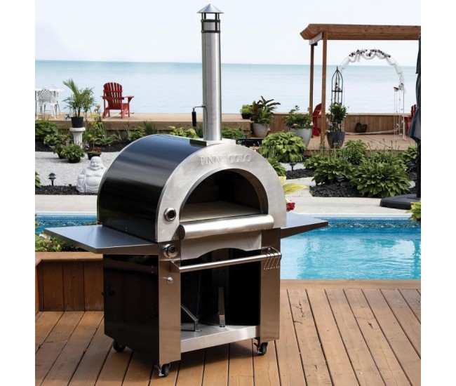 Pinnacolo Ibrido Hybrid Wood And Gas Outdoor Pizza Oven