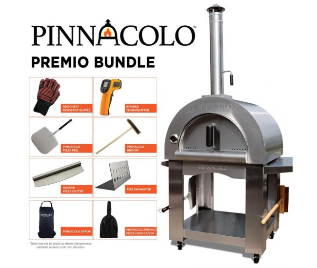 Pinnacolo Premio Wood Fired Outdoor Pizza Oven with Accessories