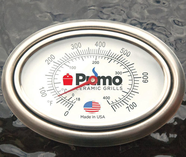 Primo All-In-One Oval Large Ceramic Grill with Cradle & Side Shelves