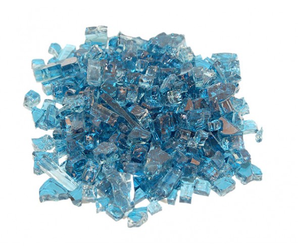 Real Fyre Caribbean Blue Fyre Glass