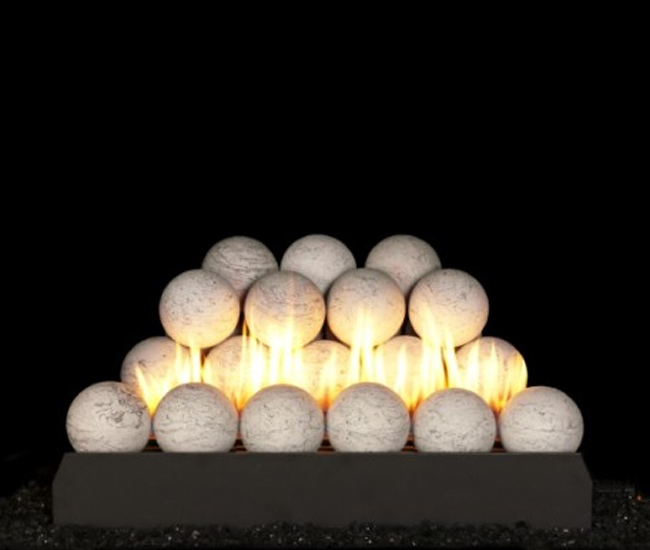 Real Fyre Carrera Marble Vented Fyre Spheres Set