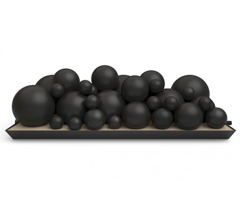 Real Fyre Black Mixed Select Vented Fyre Spheres