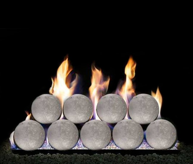 Real Fyre 4-inch Graystone Vented Fyre Spheres