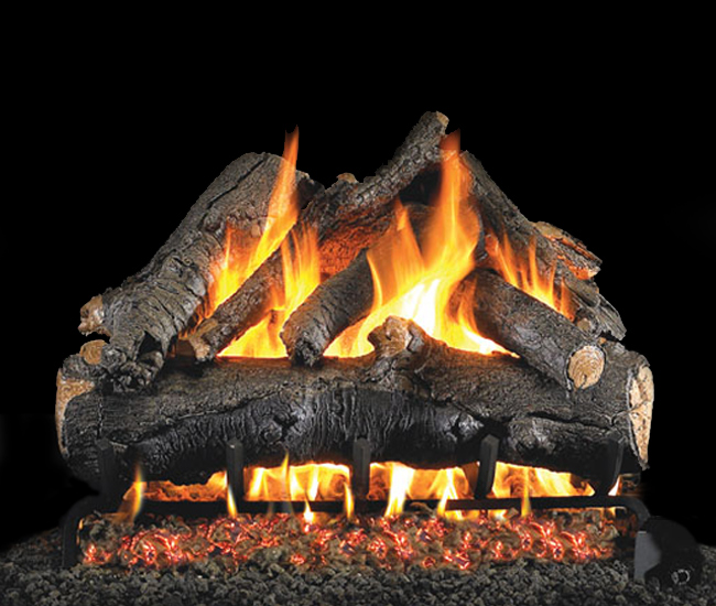Real Fyre American Oak Vented Gas Log Set