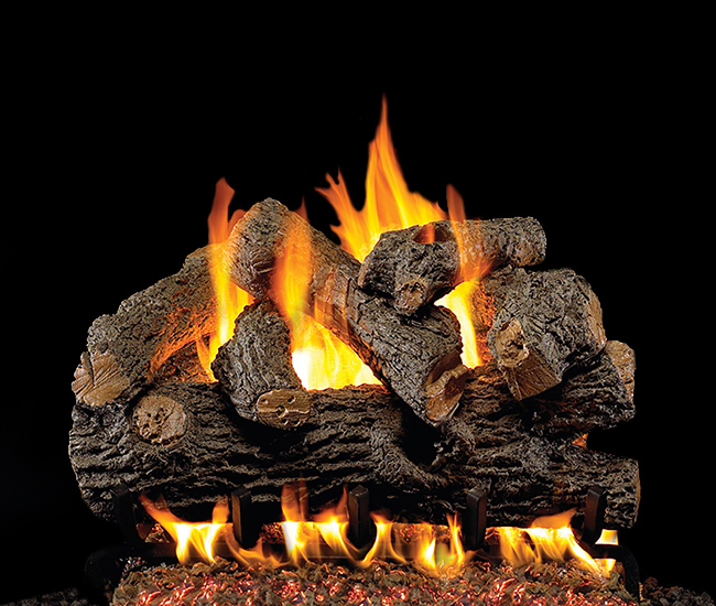 Real Fyre Royal English Oak Designer Vented Gas Log Set