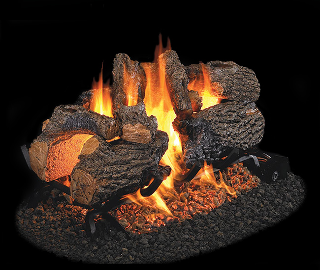 Real Fyre Charred Oak See-Thru Logs Only