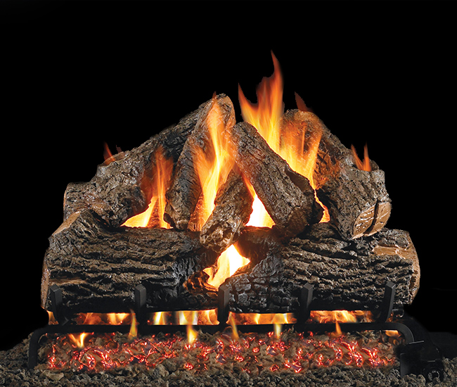 Real Fyre Charred Oak Vented Gas Log Set