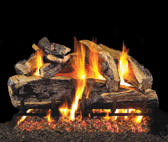 Real Fyre Charred Rugged Split Oak Logs Only