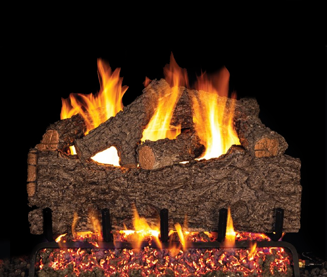 Real Fyre Chestnut Oak Vented Gas Logs Only