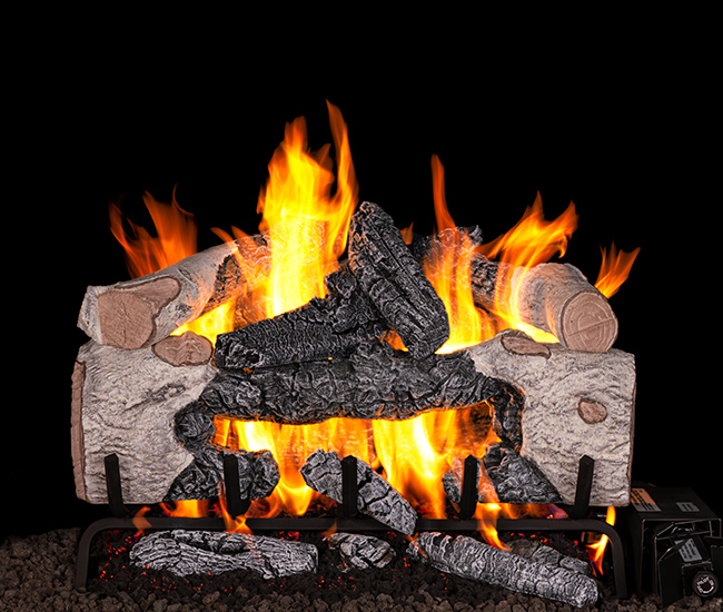 Real Fyre Charred Cinder Birch Logs Only