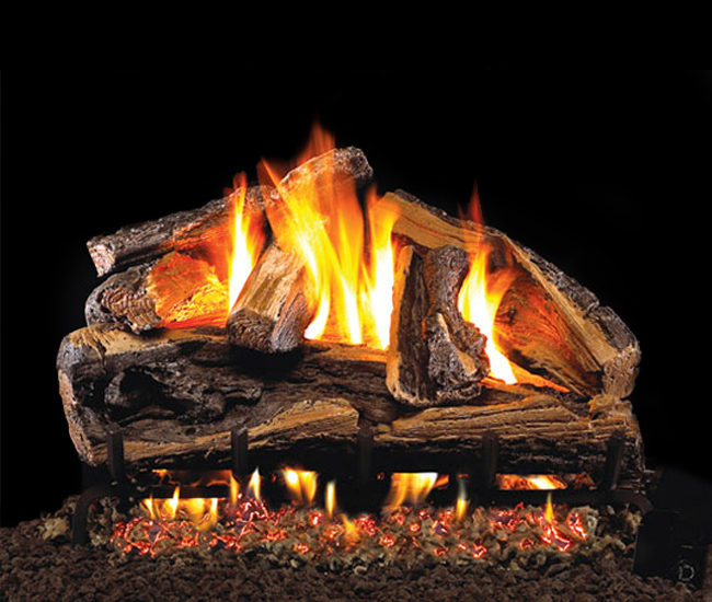 Real Fyre Rugged Split Oak Vented Gas Log Set