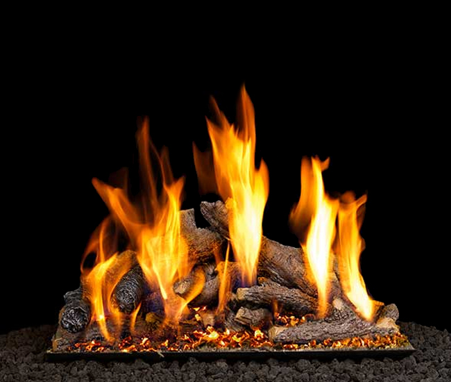 Real Fyre Shoreline Designer Oak Vented Gas Log Set