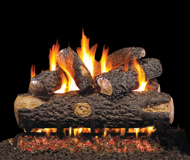 Real Fyre Outdoor Woodland Oak Vented Gas Log Set