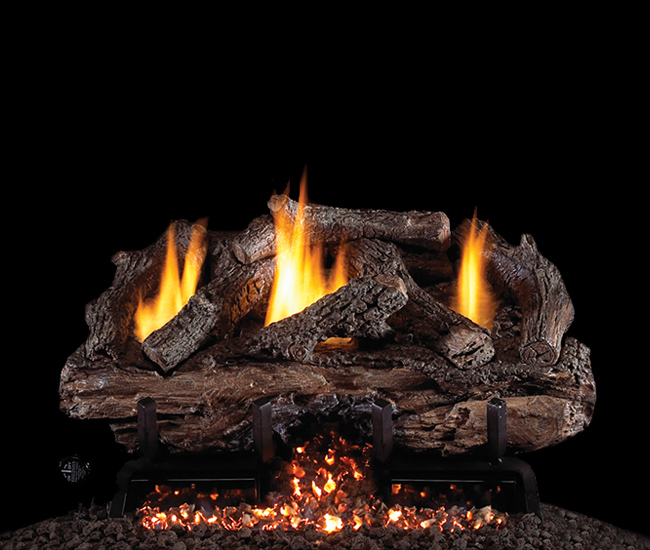 Real Fyre Charred Aged Split Vent-Free Logs Only