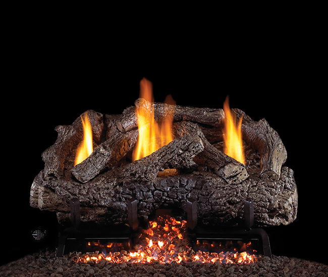 Real Fyre Charred Frontier Oak Vent-Free Logs Only