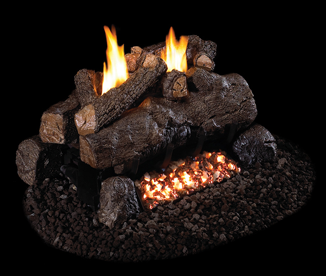 Real Fyre Evening Fyre See-Thru Vent-Free Gas Log Set