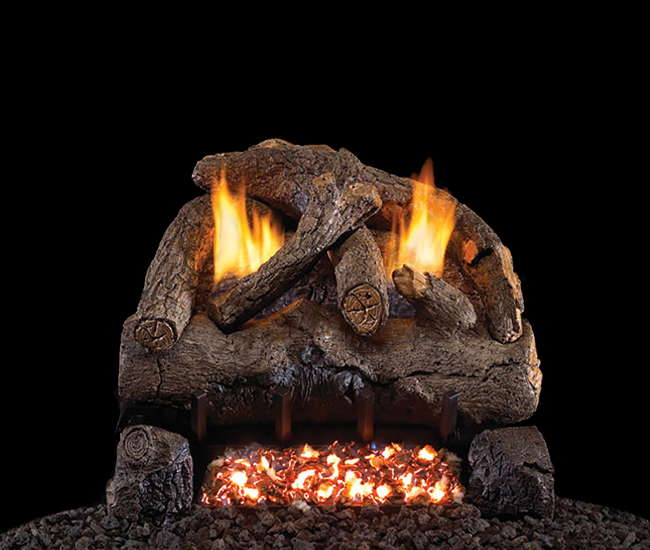 Real Fyre Evening Fyre Vent-Free Gas Log Set