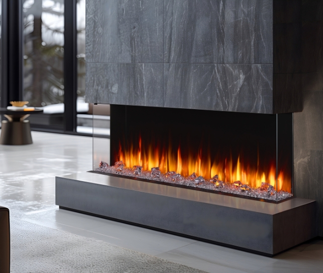 SimpliFire 65-inch Triton Linear Electric Fireplace