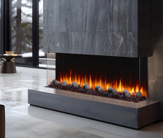 SimpliFire 65-inch Triton Linear Electric Fireplace