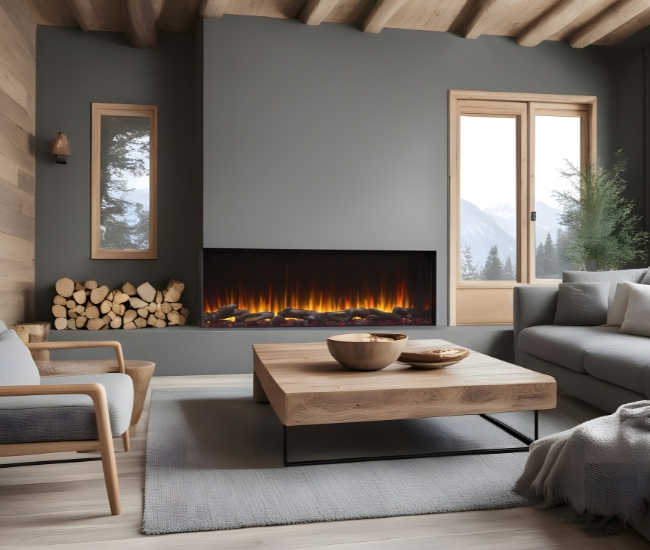 SimpliFire 78-inch Triton Linear Electric Fireplace
