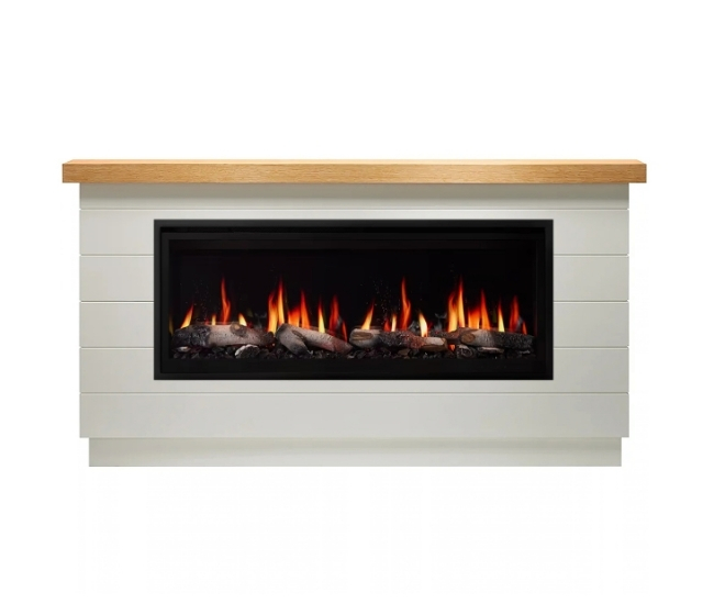 SimpliFire Boyd Build-Out Kit in Modern Farmhouse Style