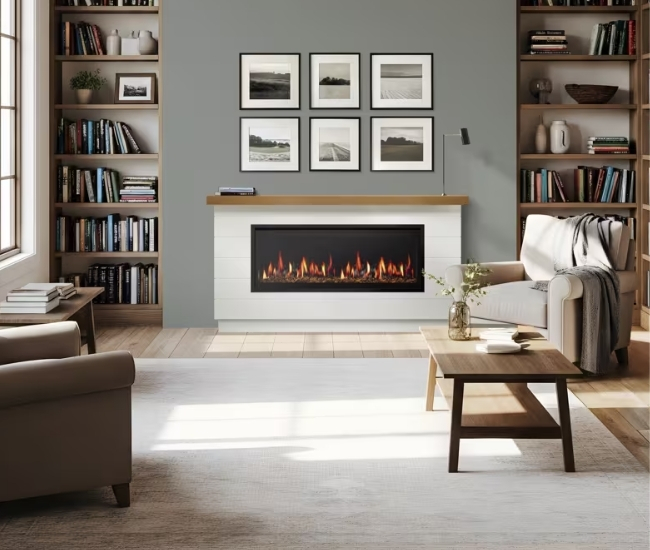 SimpliFire Boyd Build-Out Kit in Modern Farmhouse Style