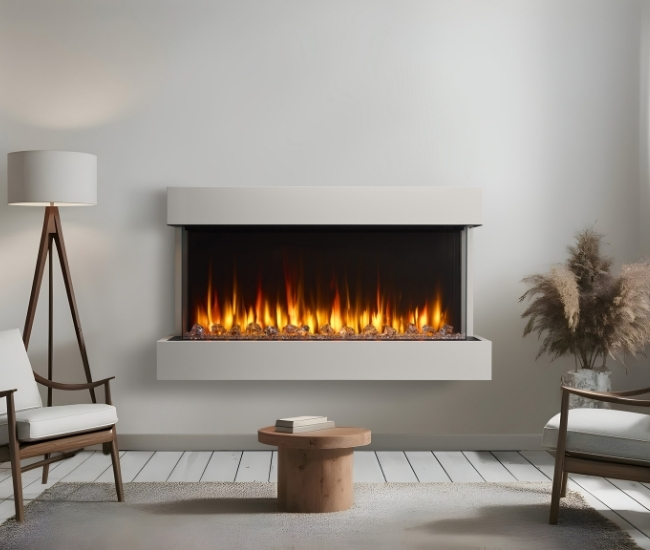 SimpliFire Floating Mantel Kit for 50-inch Triton Linear Electric Fireplace